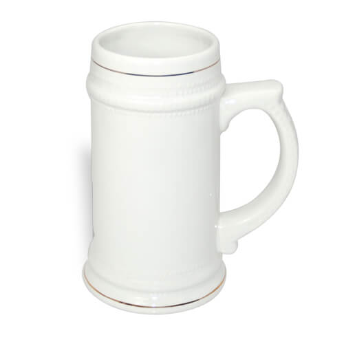 Chope à bière blanche