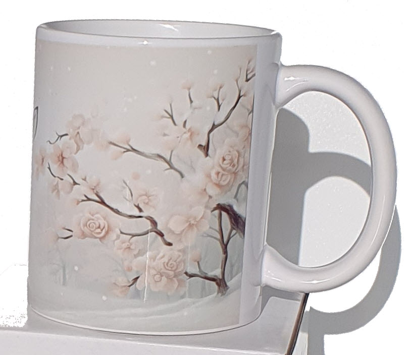 MUG - Cerfs Blanc rosé