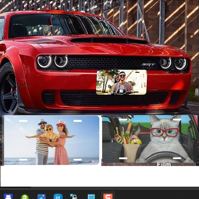 Plaques aluminium – Look tuning